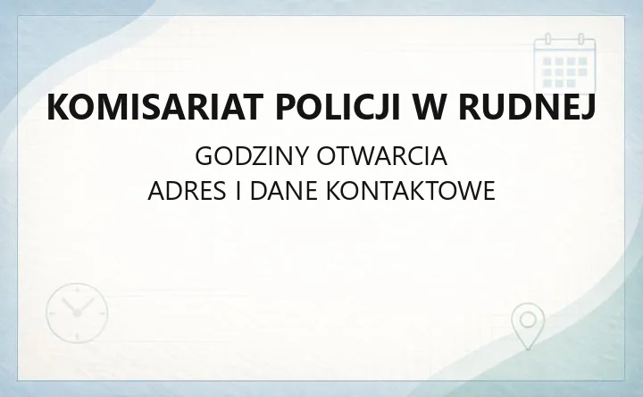Komisariat Policji w Rudnej - kontakt, zgłaszanie przestępstw, bezpieczeństwo