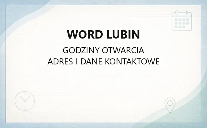 WORD Lubin - kontakt, godziny, cennik i zapisy na egzamin na prawo jazdy