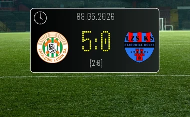 [PIŁKA NOŻNA] KGHM Zagłębie Lubin II – LZS Starowice Dolne 5:0 w 30. kolejce Betclic 3. Liga Grupa 3 (Grupa III)