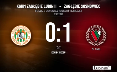 [PIŁKA NOŻNA] KGHM Zagłębie Lubin II – Zagłębie Sosnowiec 0:1. Kolejne spotkanie rywali w Betclic 3. Liga Grupa 3 (Grupa III)