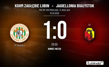[PIŁKA NOŻNA] KGHM Zagłębie Lubin – Jagiellonia Białystok 1:0. Karny Kerka dał zwycięstwo w PKO BP Ekstraklasie
