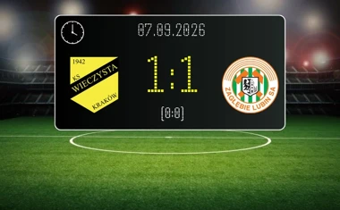 [PIŁKA NOŻNA] Wieczysta Kraków – KGHM Zagłębie Lubin 1:1. Remis w 7. kolejce PKO BP Ekstraklasy