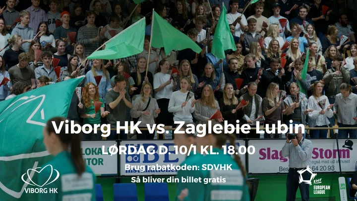 Grafika promocyjna wydarzenia EHF European League: Viborg HK — Lubin (10 stycznia 2026)