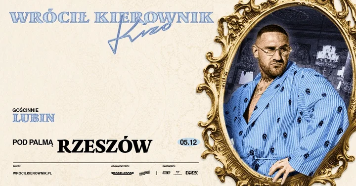 Grafika promocyjna wydarzenia Kizo — Wrócił Kierownik w Rzeszowie, 5 grudnia 2025