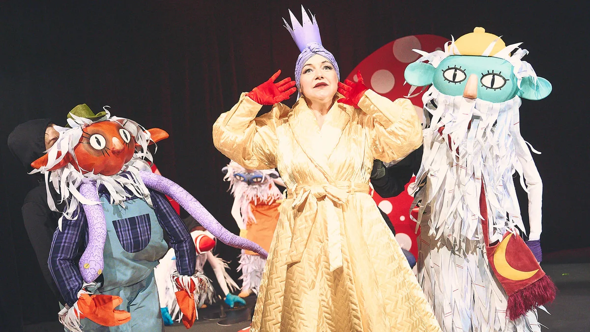 Grafika promocyjna wydarzenia Królewna Śnieżka i sześciu krasnoludków – Teatr Lalki i Aktora w Wałbrzychu