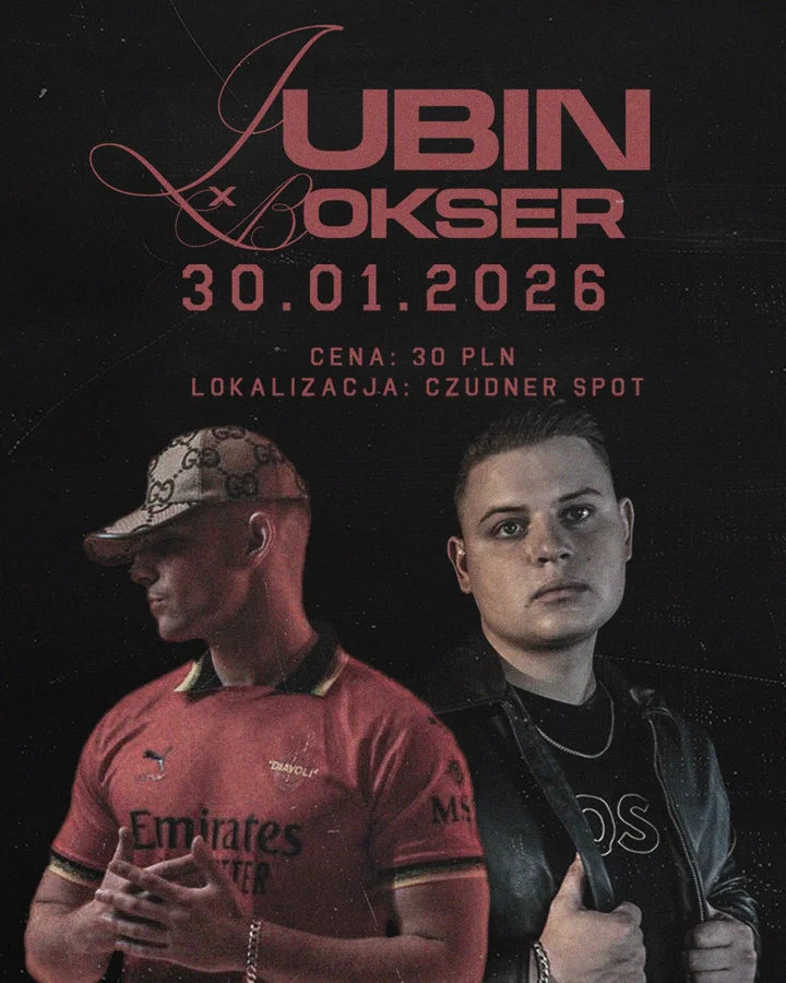 Grafika promocyjna wydarzenia Lubin x Bokser w Gdańsku — impreza w stylu Zatoki