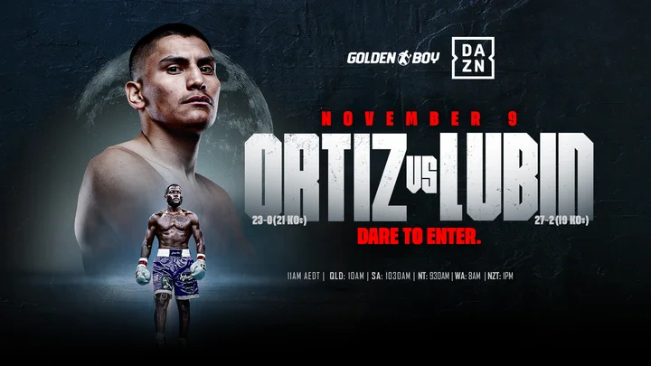 Grafika promocyjna wydarzenia ORTIZ vs LUBIN — pojedynek wieczoru w Pittwater RSL