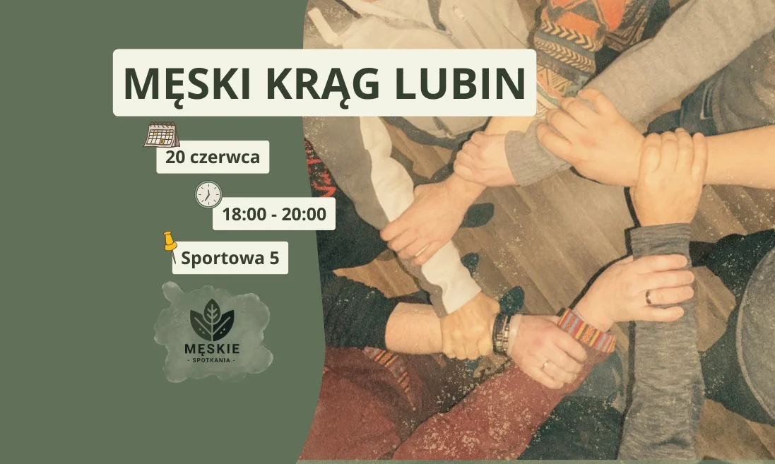 Grafika promocyjna wydarzenia Spotkanie męskie w kręgu – czas na refleksję i wsparcie