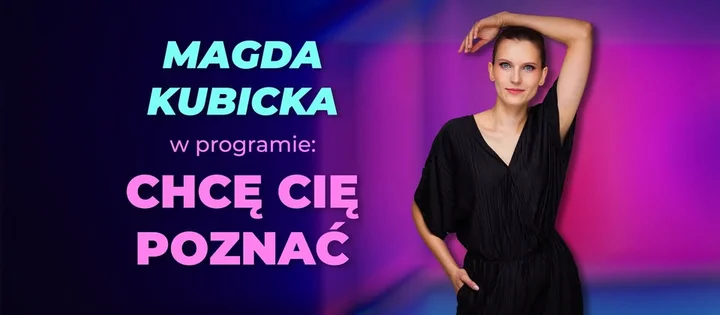 Grafika promocyjna wydarzenia Stand-up Lubin: Magda Kubicka — „Chcę cię poznać”