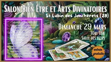 Grafika promocyjna wydarzenia Salon Bien Être et Arts Divinatoires — targi zdrowia i sztuk wróżbiarskich