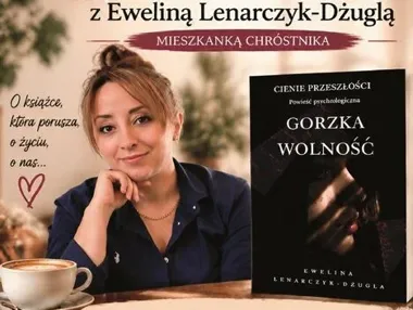 Grafika promocyjna wydarzenia Spotkanie autorskie z Eweliną Lenarczyk-Dżuglą