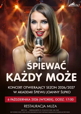 W Muza każdy może zaśpiewać - koncert na otwarcie sezonu Akademii Śpiewu