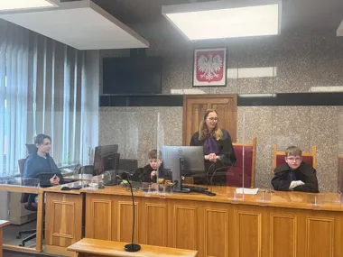 W sądzie w Lubinie uczniowie poprowadzili własną rozprawę