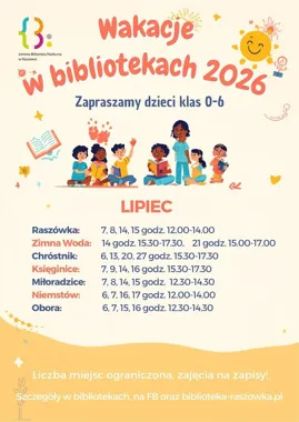 Wakacyjne spotkania w bibliotekach stawiają na ruch, rozmowę i książki