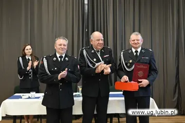 Nowy zarząd OSP w gminie Lubin. Padły też mocne słowa pożegnania