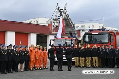 Strażackie święto w Lubinie. Padły awanse i mocne słowa o bezpieczeństwie