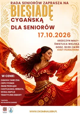 Seniorzy zatańczą do północy na Biesiadzie Cygańskiej w Krzeczynie Małym